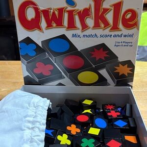 Qwirkle Board Game with Colorful Tiles